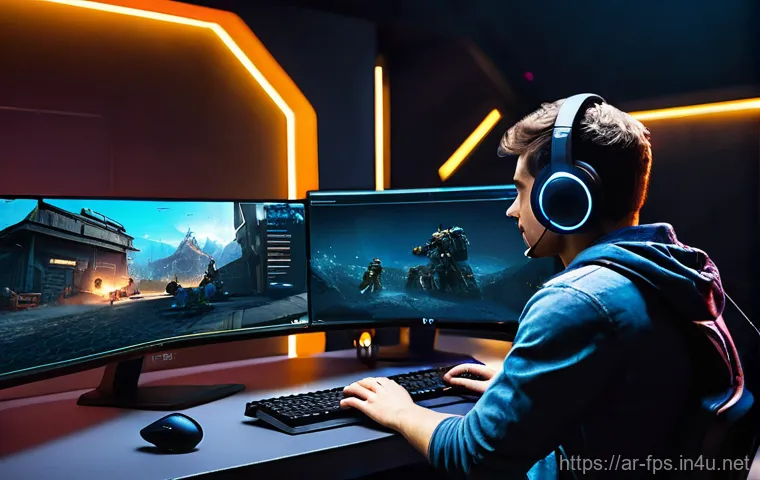 무료 FPS 게임과 유료 FPS 게임의 차이 - **A vibrant, split-screen image showcasing the contrast between free-to-play and premium FPS gaming ...