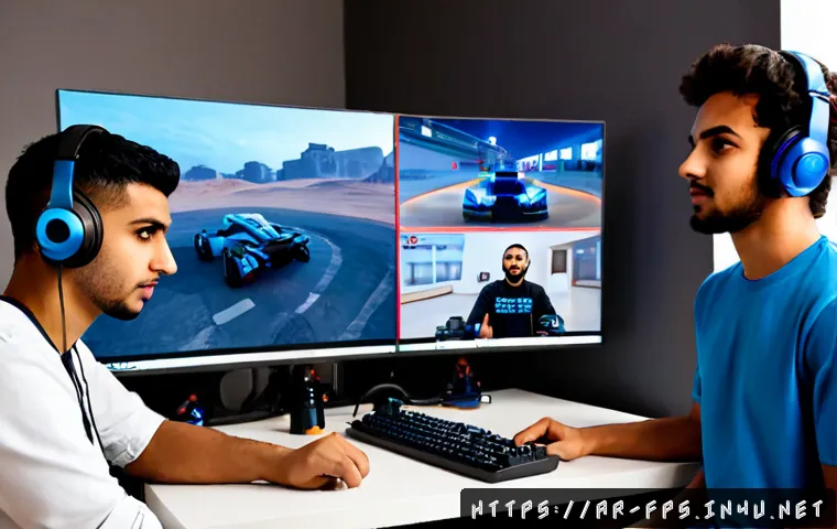 멀티 FPS 게임에서 랜덤 매칭의 장단점 - Photorealistic Arab young adult gamer in a modern apartment in Riyadh, wearing modest casual clothin...